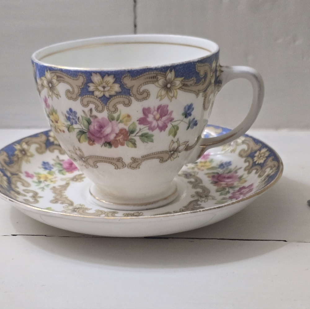 Vintage Old Royal Floral Cup And Saucer